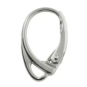 Klappbrisur mit Öse 18mm, Silber rhodiniert (6 St./VE) | Marco Schreier