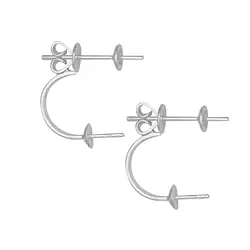 1918513011 Ohrstecker Schwebende Perle "2 in 1" Silber rhodiniert (2 St./VE) | Marco Schreier