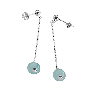 Ohrstecker mit Kugel, Kette, Stift, rhodiniert (2 St./VE) | Marco Schreier