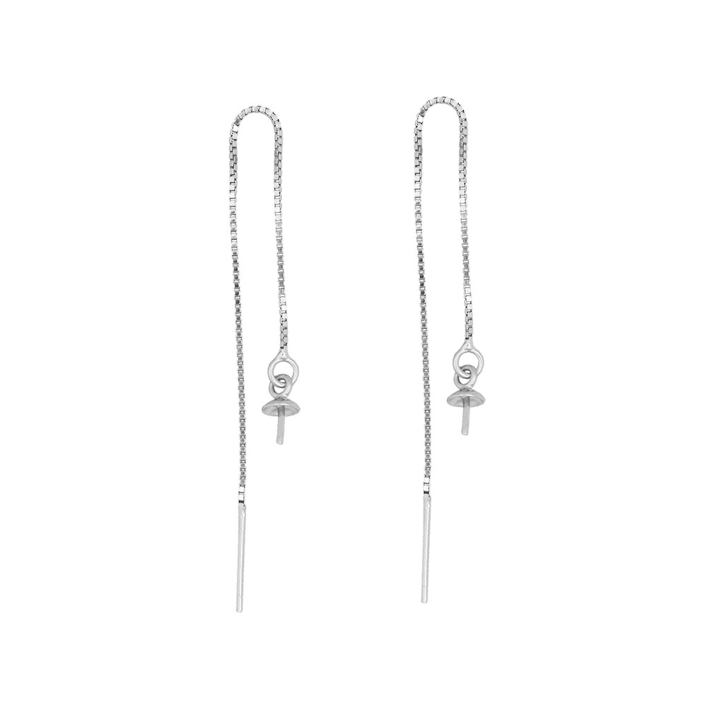 Cadena de enhebrar con pasador para bisutería de oreja, rodinada (4 uds./VE) | Marco Schreier