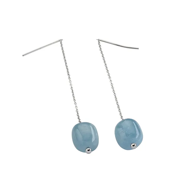 Einfädel-Kettchen mit Kugel für Ohrschmuck, rhodiniert (4 St./VE) | Marco Schreier
