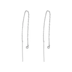 1918513041 Chaîne à enfiler avec boule pour boucles d'oreilles, rhodié (4 pcs/UC) | Marco Schreier