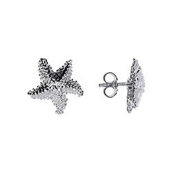 1918516021 Earstuds starfish 14mm, rhodiniert | wholesaler gems, healing stones & jewelry