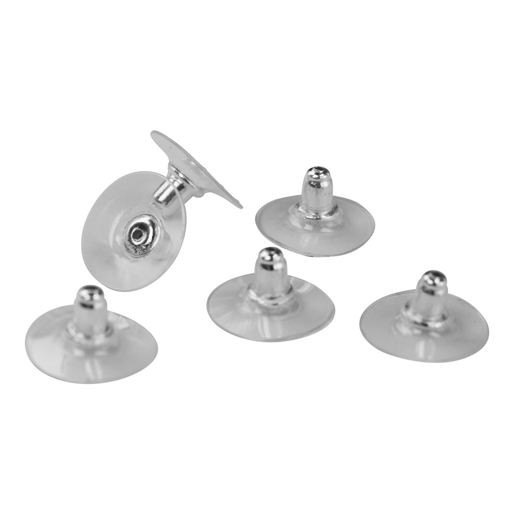 Dado auricolare, silicone/argento rodiato (6 pz./ UC) | Marco Schreier