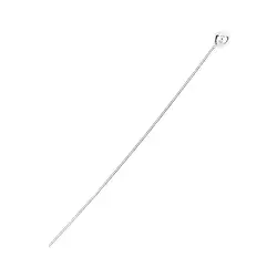 1918550531 Stift mit Kugel 0,5 x 30mm, Silber rhodiniert (20 St./VE) | Marco Schreier