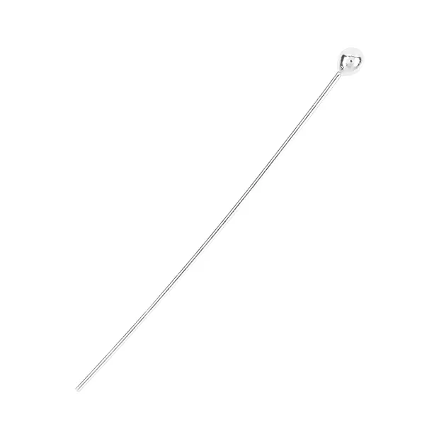 Spillo con sfera 0,5 x 30 mm, argento rodiato (20 pz./ UC) | Marco Schreier