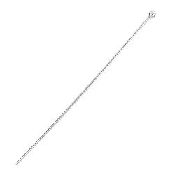 1918550851 Stift mit Kugel 0,8 x 50mm, Silber rhodiniert (20 St./VE) | Marco Schreier