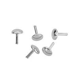 1918581011 Cover with pin for drill holes, silver rhodiniert (20 pcs./ PU) | Marco Schreier