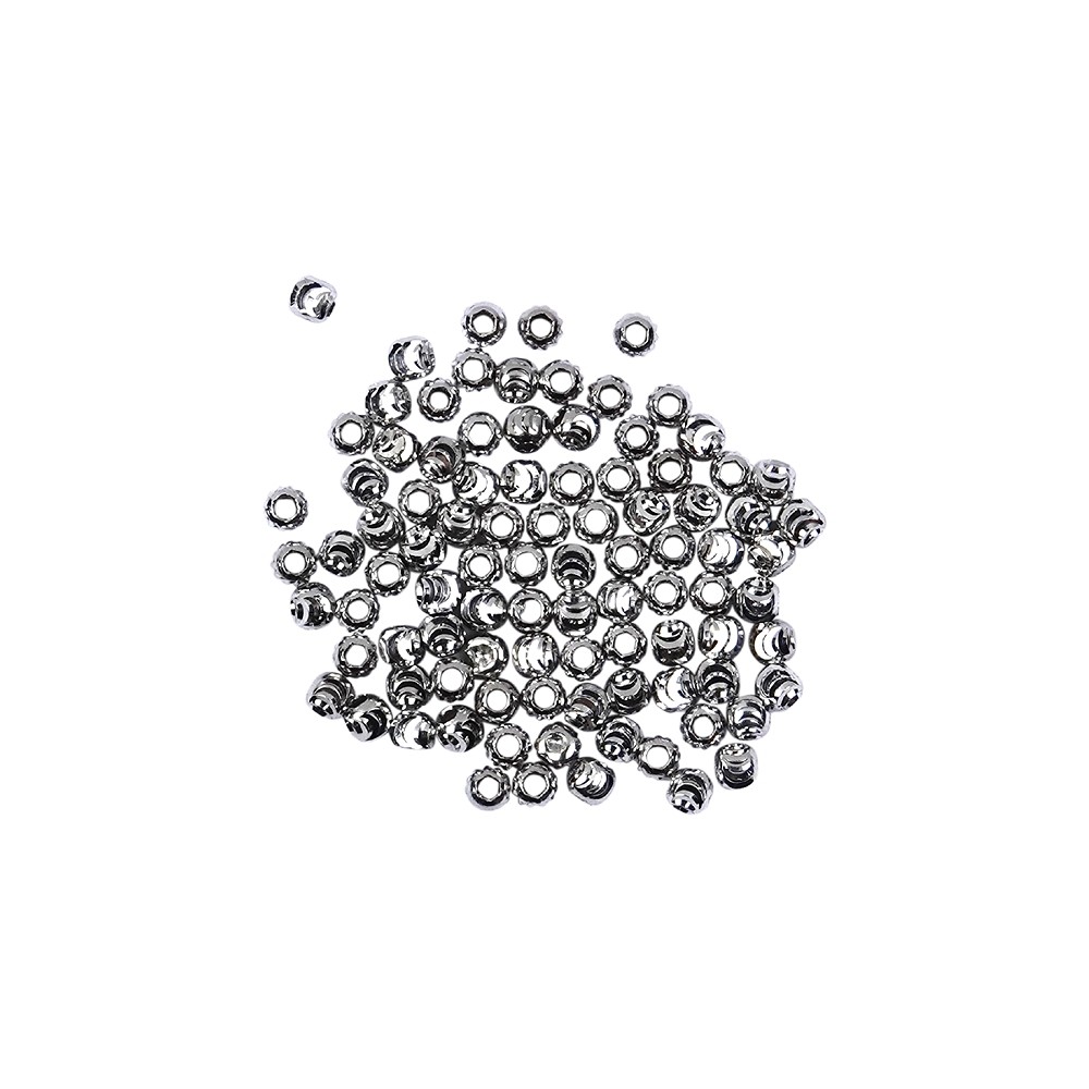 Ball 02.0mm, silver rhodiniert, Lasercut (100 pcs./ PU) | Marco Schreier