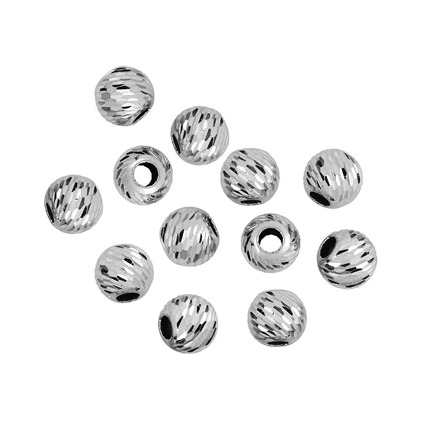 Ball 04,0mm, silver rhodiniert, Lasercut (40 pcs./ PU) | Marco Schreier