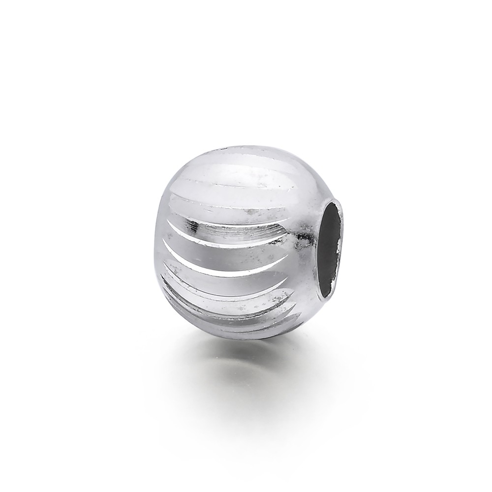 Kugel 10mm, Silber rhodiniert, Lasercut (4 St./VE) | Marco Schreier