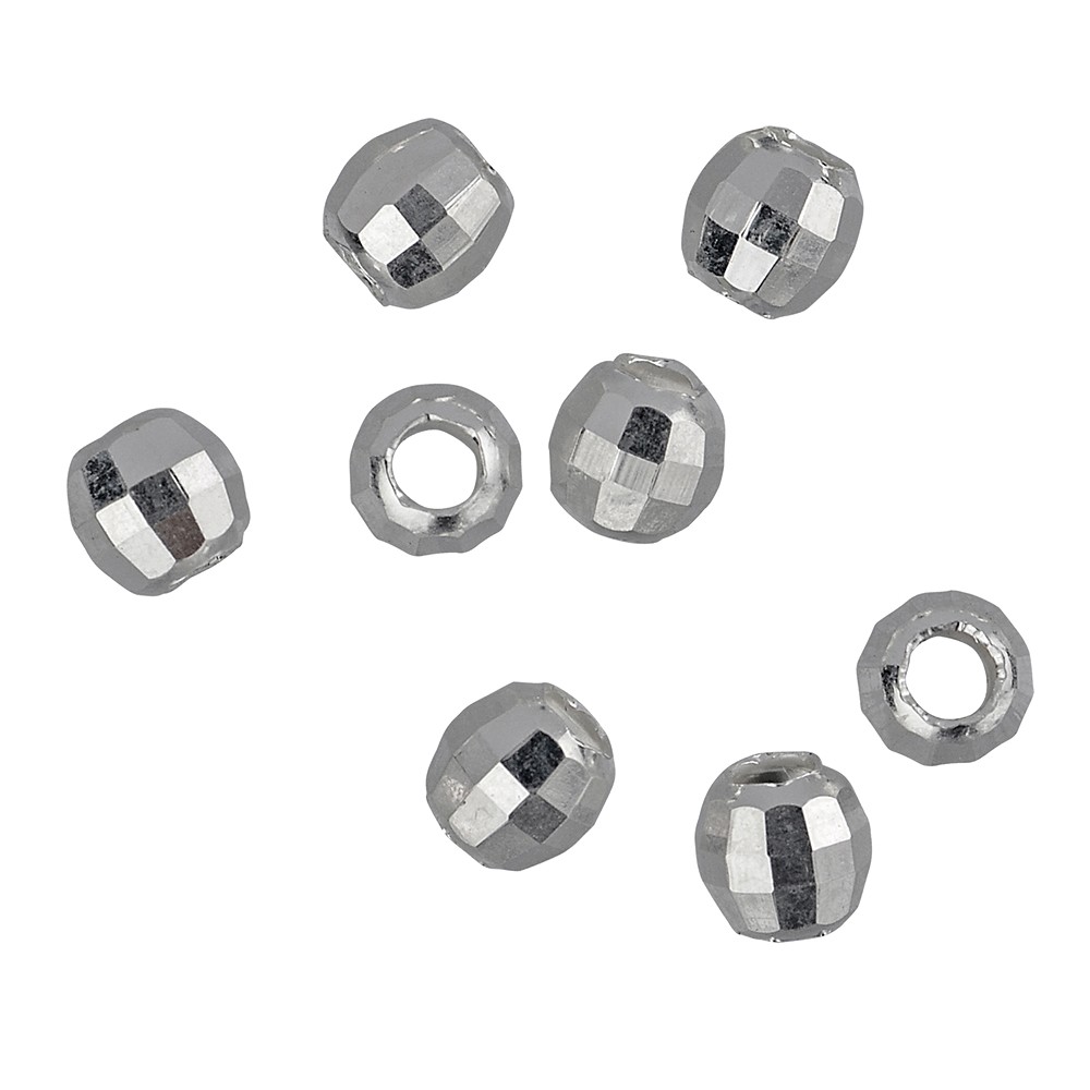 Bola 08mm, plata rodinada, facetada (8 uds./VE) | Marco Schreier