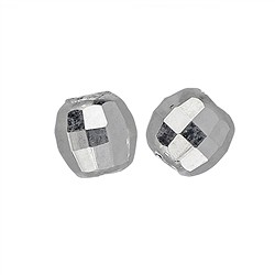 1918617091 Kugel 08mm, Silber rhodiniert, facettiert (8 St./VE) | Marco Schreier