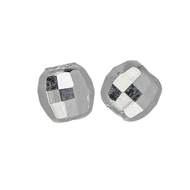 Ball 08mm, silver rhodiniert, faceted (8 pcs./ PU) | Marco Schreier