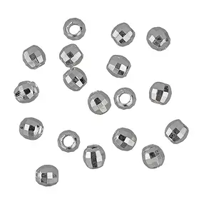 Bola 04mm, plata rodinada, facetada, diamantada (36 unid./VE) | Marco Schreier