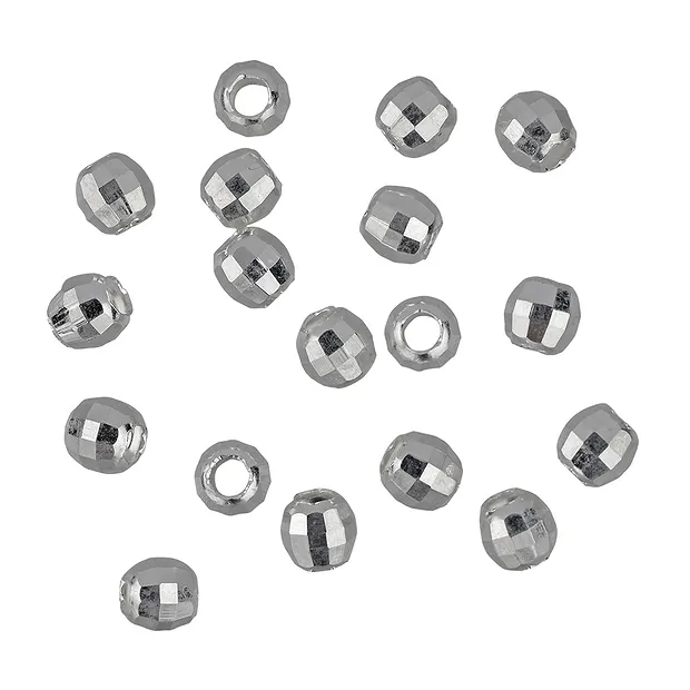 Sfera 04mm, argento rodiato, sfaccettata, diamantata (36 pz./ UC) | Marco Schreier