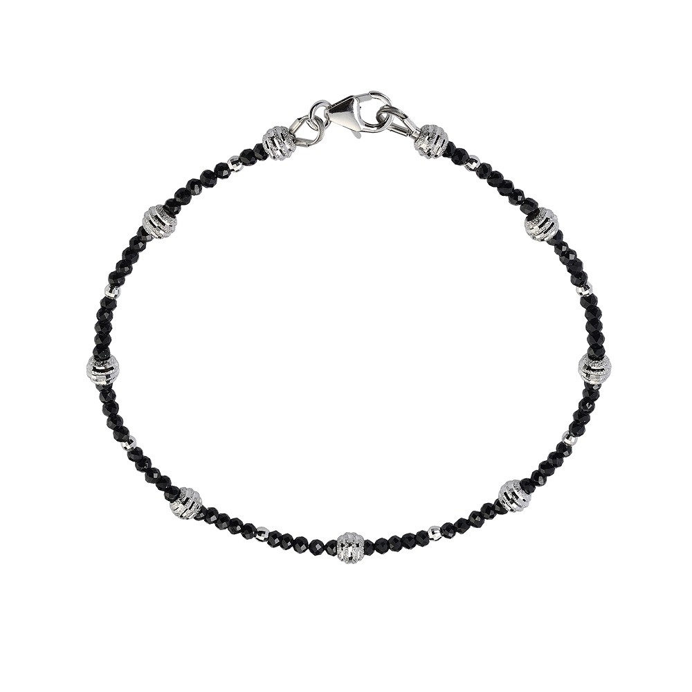 Kugel 04mm, Silber rhodiniert, facettiert, diamantiert (36 St./VE) | Marco Schreier