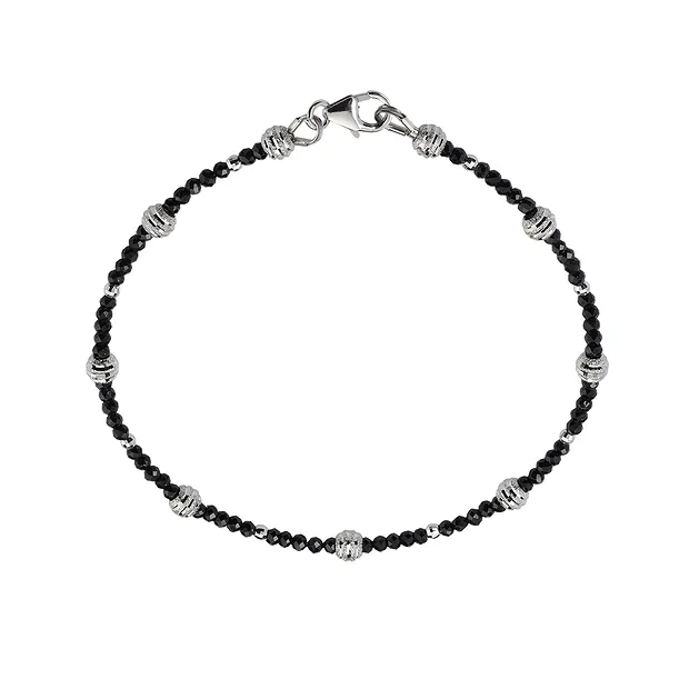 Sfera 04mm, argento rodiato, sfaccettata, diamantata (36 pz./ UC) | Marco Schreier