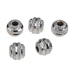 1918617101 Sfera 04mm, argento rodiato, sfaccettata, diamantata (36 pz./ UC) | Marco Schreier