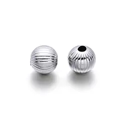 1918617131 Kugel 06mm, Silber rhodiniert, gerillt (8 St./VE) | Marco Schreier