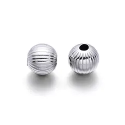 1918617141 Kugel 08mm, Silber rhodiniert, gerillt (4 St./VE) | Marco Schreier
