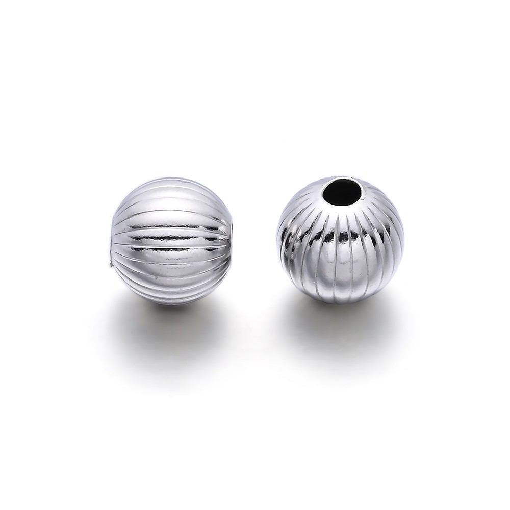 Boule 08mm, argent rhodié, rainuré (4 pcs/UC) | Marco Schreier