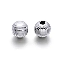 1918617151 Ball 10mm, silver rhodiniert, grooved (2 pcs./ PU) | Marco Schreier