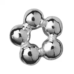 1918623031 Kugelring 4mm, Silber rhodiniert (48 St./VE) | Edelsteine, Heilsteine & Schmuck