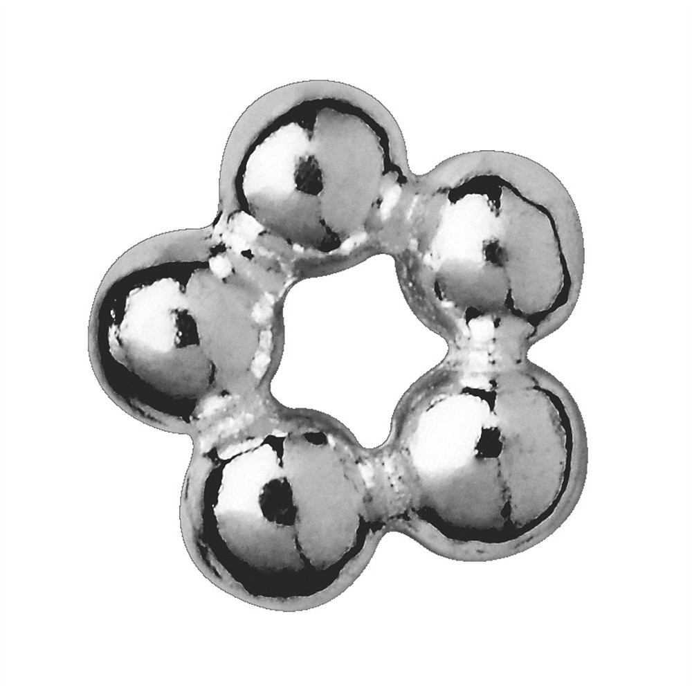 Anillo bola 4mm, plata rodinada (48 unid./VE) | Marco Schreier