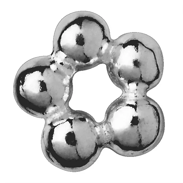 Anillo bola 5mm, plata rodinada (27 unid./VE) | Marco Schreier