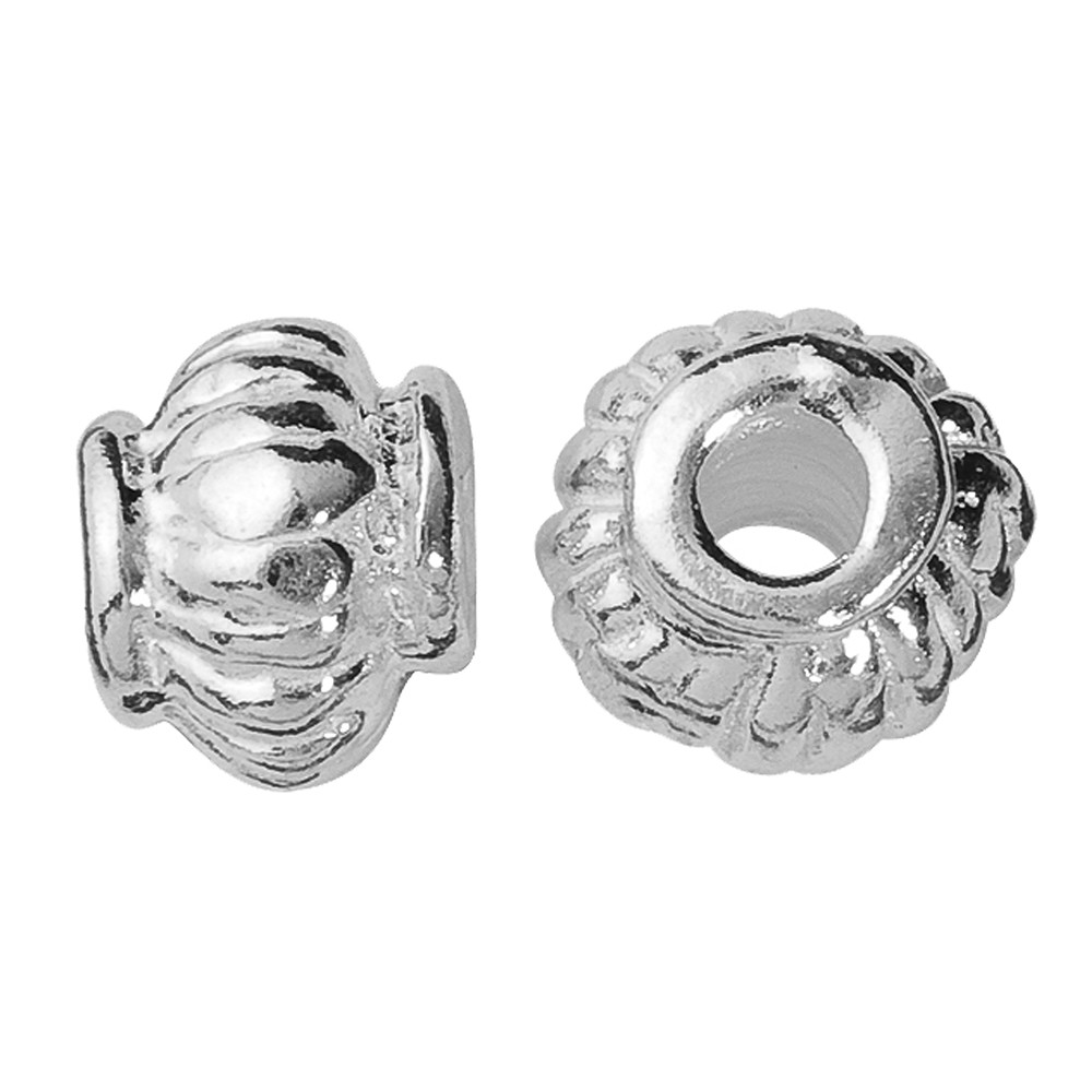 Lense fluted 4.5mm, silver rhodiniert (17 pcs./ PU) | Marco Schreier