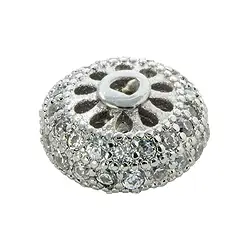 1918633051 Rad 9 x 5mm (klein), Silber rhodiniert mit Cubic Zirkonia (synth.), 1 St/VE | Marco Schreier