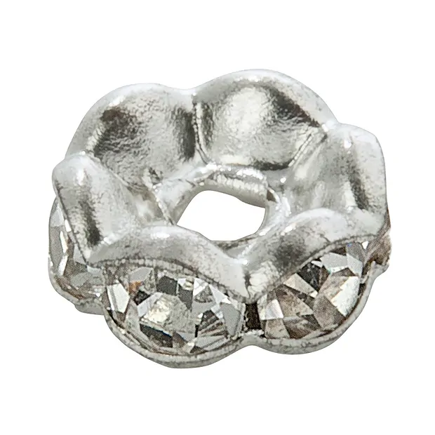 Ring 6 x 3mm, Cubic Zirkonia (synt.), rhodiniert (3 St/VE) | Marco Schreier