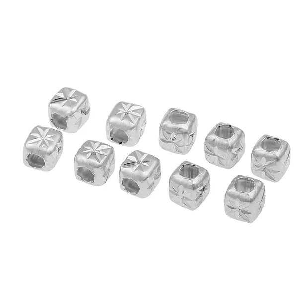 Cubo (taglio a stella) forato longitudinalmente, 3 mm, rodiato (10 pz./UC) | Marco Schreier