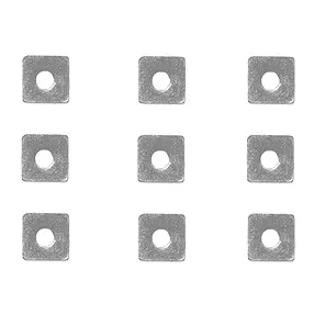 Disk square 03 x 03mm, rhodiniert (62 pcs./ PU) | gems, healing stones & jewelry