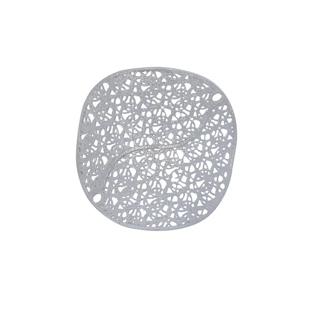 Disc "leaf braid" round, 27mm (1 pc./ PU), rhodiniert | Marco Schreier