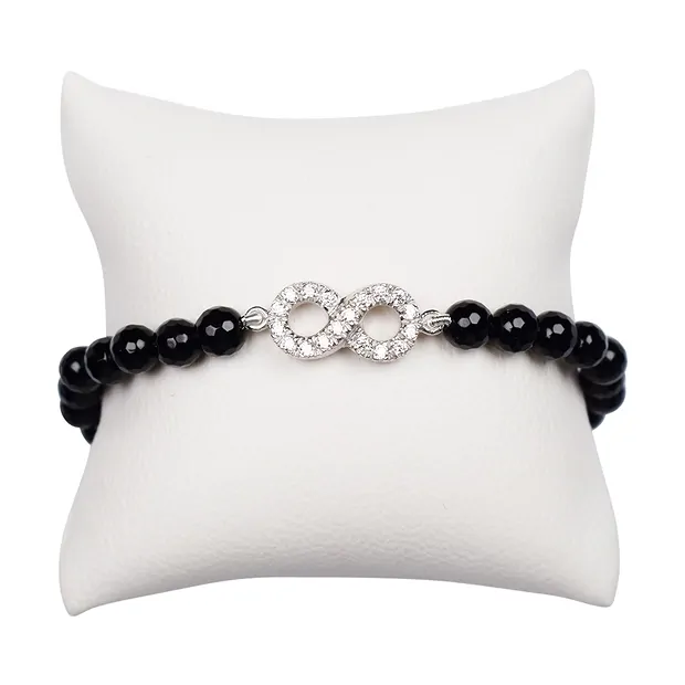 Infinity symbol with Cubic Zirconia 17mm, silver rhodiniert (1 pc./ PU) | Marco Schreier