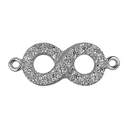 1918672011 Simbolo dell'infinito con Zircone cubico 17 mm, argento, rodiato (1 pz./ UC) | Marco Schreier
