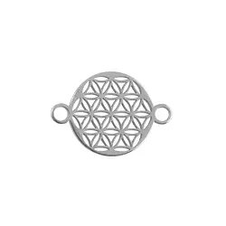 1918672151 Flower of Life with eyelets 10mm, silver rhodiniert (4 pcs./ PU) | Marco Schreier