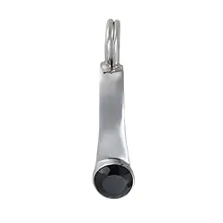 1918703081 Clip de charnière pour donut 40mm, argent rhodié, Schorl  | Marco Schreier