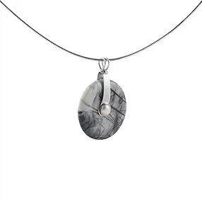 Scharnierclip für 40mm Donut, Silber rhodiniert, Perle | Marco Schreier