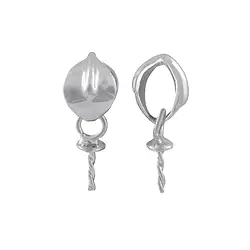 1918802301 Schlaufe mit Gewindestift, 6mm, (3 St./VE), rhodiniert | Marco Schreier