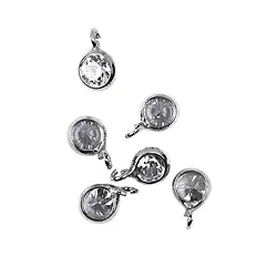 1918825011 Componenti in Zircone cubico, 6 mm, argento rodiato (6 pz./ UC) | Marco Schreier