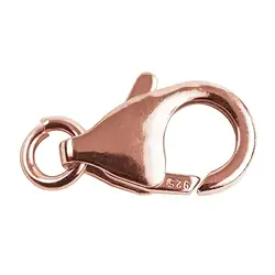 1919220111 Lobster Clasp loose eyelet 11mm, silver rose gold-plated (10 pcs./ PU) | Marco Schreier
