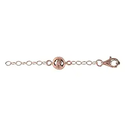 1919260121 Magnetschließe mit Karabiner und Kettchen, Silber rosevergoldet (1 St./VE) | Marco Schreier