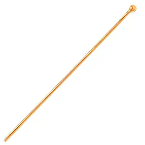 Pin with ball 0.5 x 30mm, silver rose gold-plated (20 pcs./ PU) | Marco Schreier