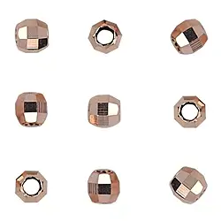 1919617021 Ball 02.0mm, silver rose gold-plated, faceted (100 pcs./ PU) | Marco Schreier