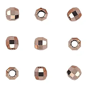Boule 02,0mm, argent doré rose, facetté (100 pcs/UC) | Marco Schreier