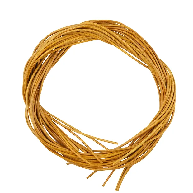 Lederbänder Ziege gelb, 1m (10 St./VE) | Edelsteine, Heilsteine & Schmuck-Handel