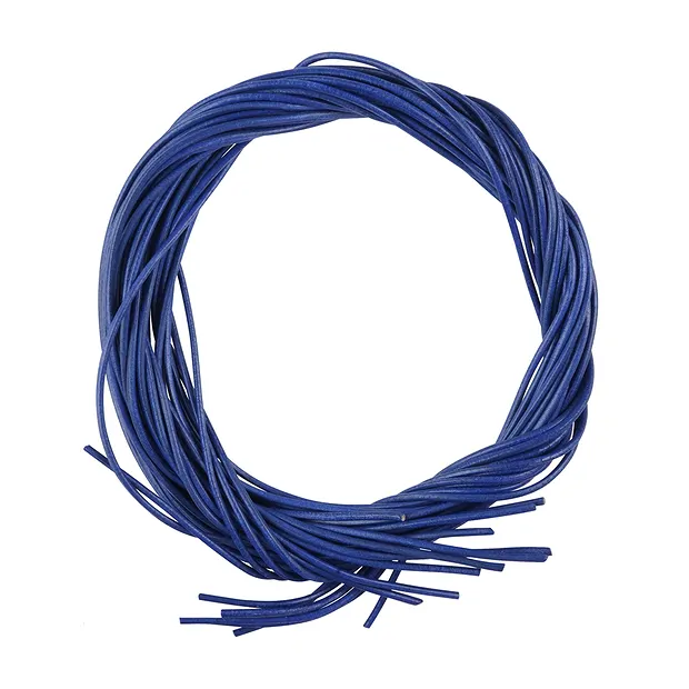 Lederbänder Ziege blau (marineblau), 1m (10 St./VE) | Marco Schreier